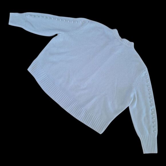 NOTSHY Cashmere France Sweater Jumper Nupp Stitch Cable Knit Cream L Relaxed Fit - Picture 10 of 16